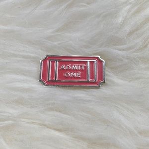 Ticket enamel pin